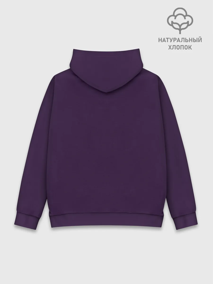 Худи мужской база хлопок / Космонавт ест бургер