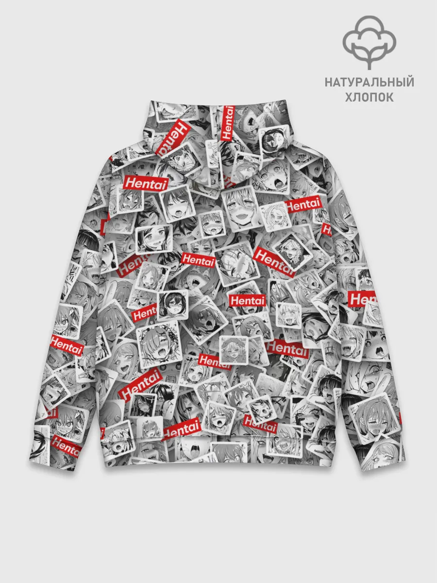 Худи мужской база хлопок / Hentai senpai