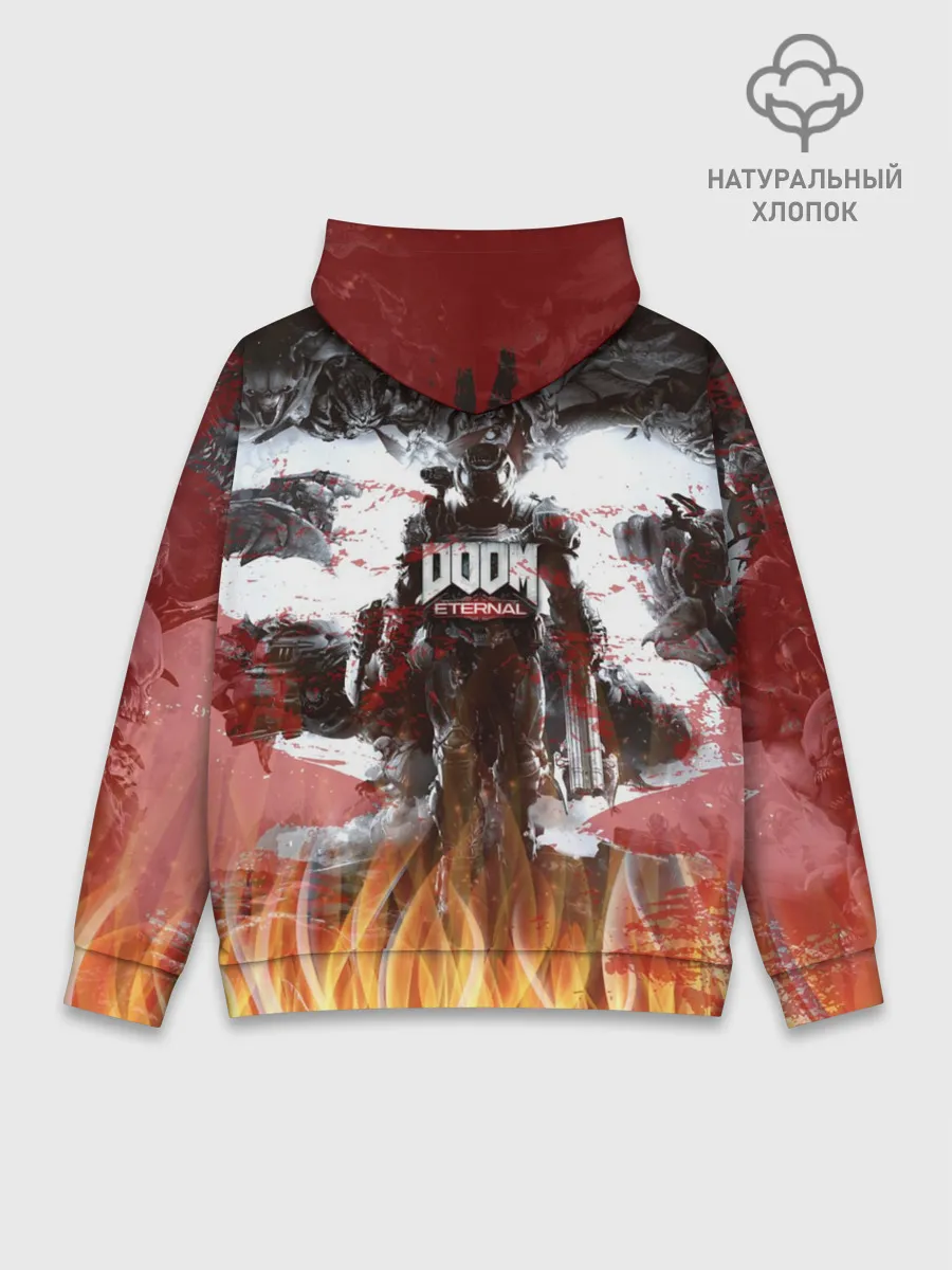 Худи мужской база хлопок / Doom Ethernal Ancient Gods