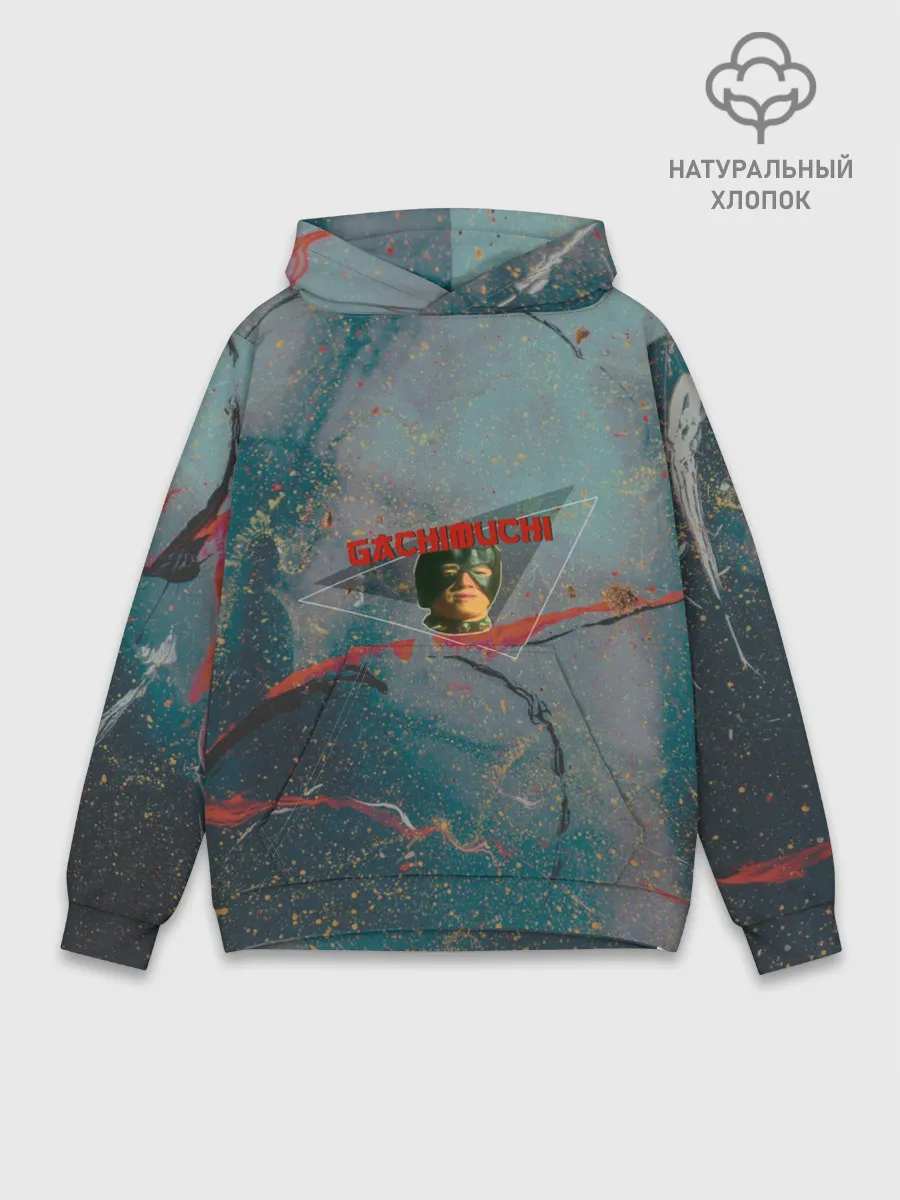Худи мужской база хлопок / Gachimuchi | Гачимучи ошейник