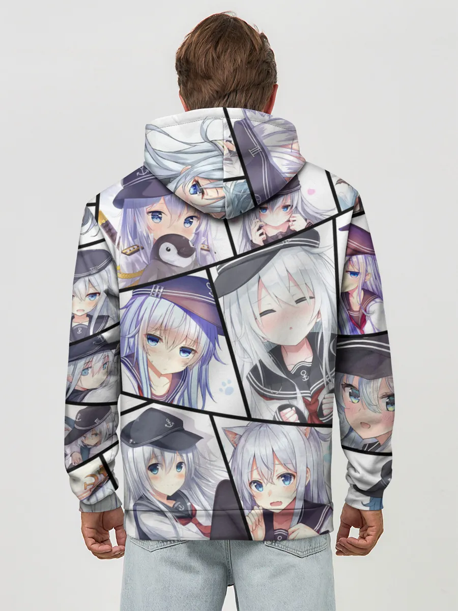 Худи мужской база хлопок / Kantai Collection: Hibiki