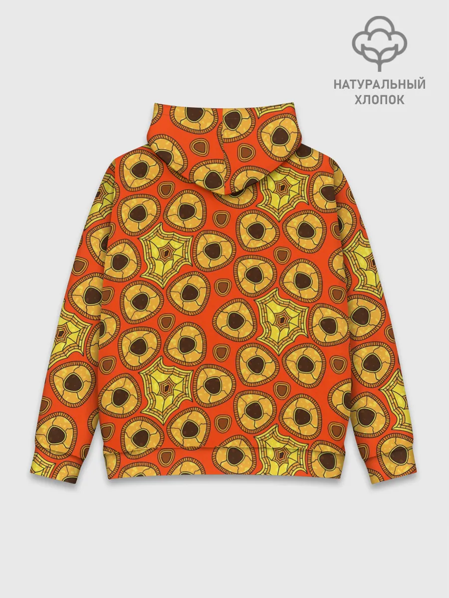 Худи мужской база хлопок / Древний африканский узор