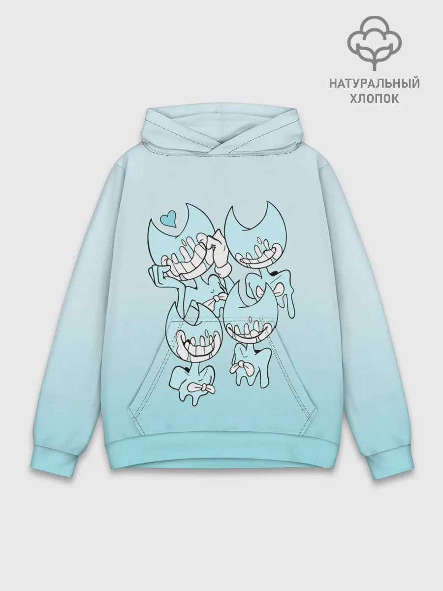 Худи мужской база хлопок / Bendy And The Ink Machine