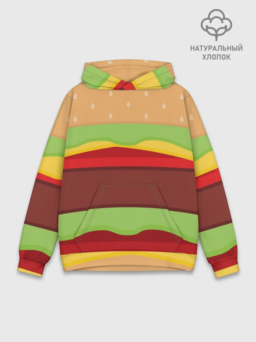 Худи мужской база хлопок / Бургер