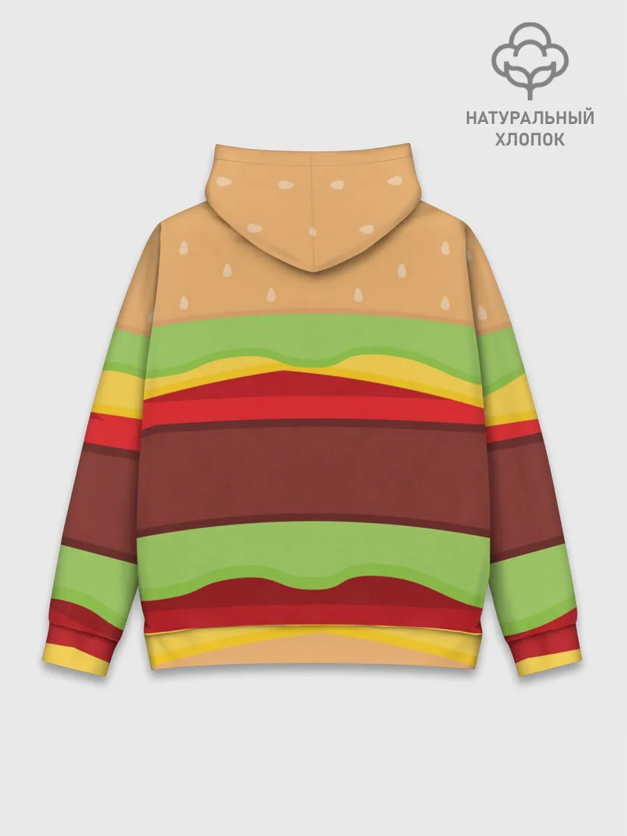Худи мужской база хлопок / Бургер