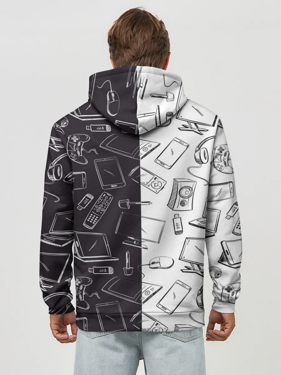 Худи мужской база хлопок / Гаджеты