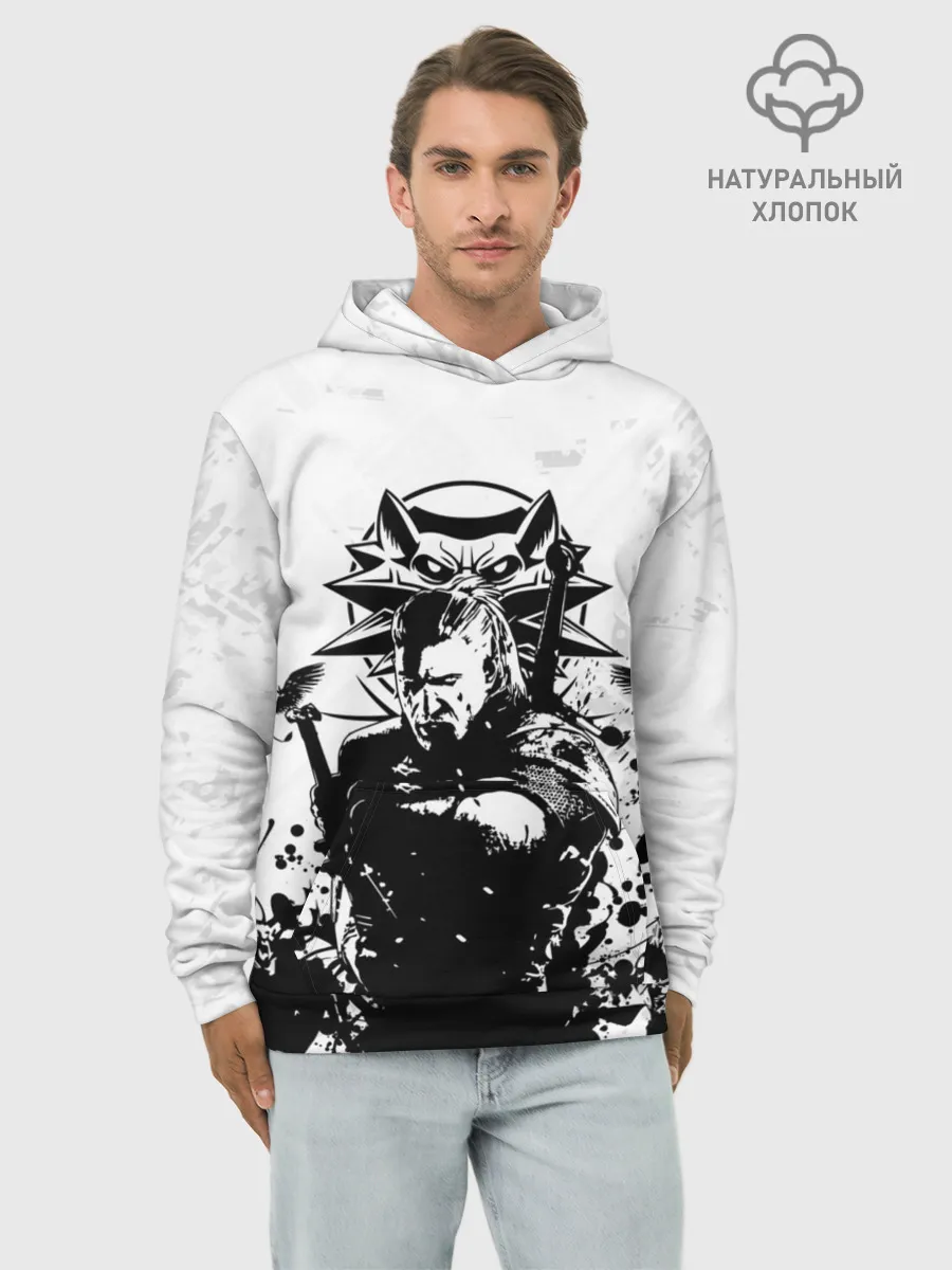 Худи мужской база хлопок / The Witcher 3 / Ведьмак 3