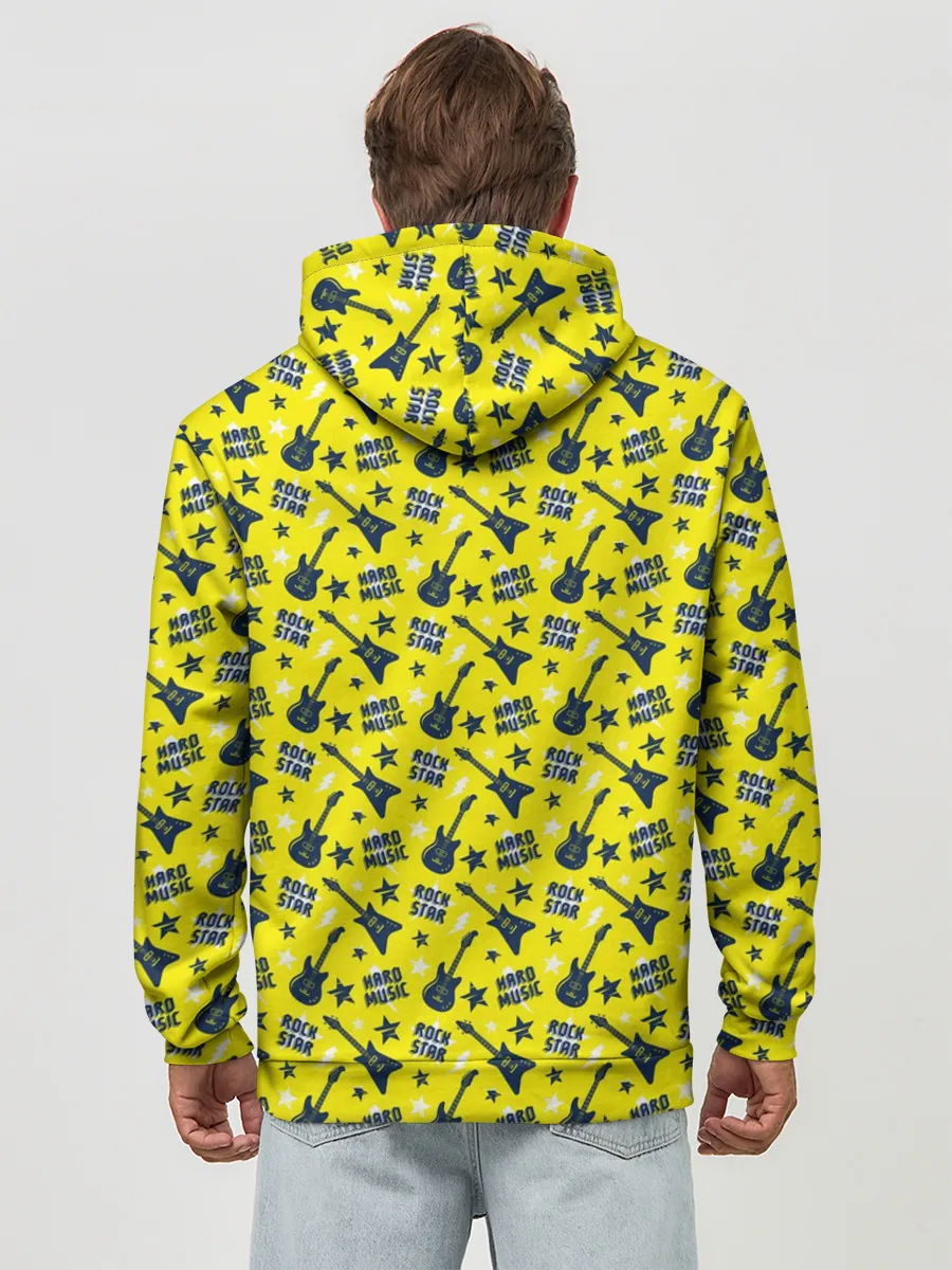 Худи мужской база хлопок / Рок-звезда