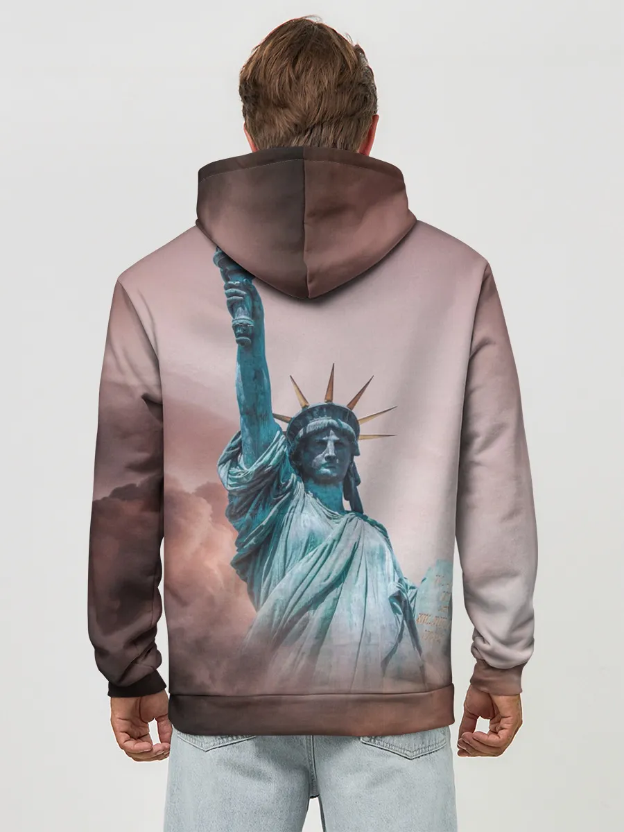 Худи мужской база хлопок / Статуя свободы