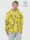 Худи мужской база хлопок / Попугаи