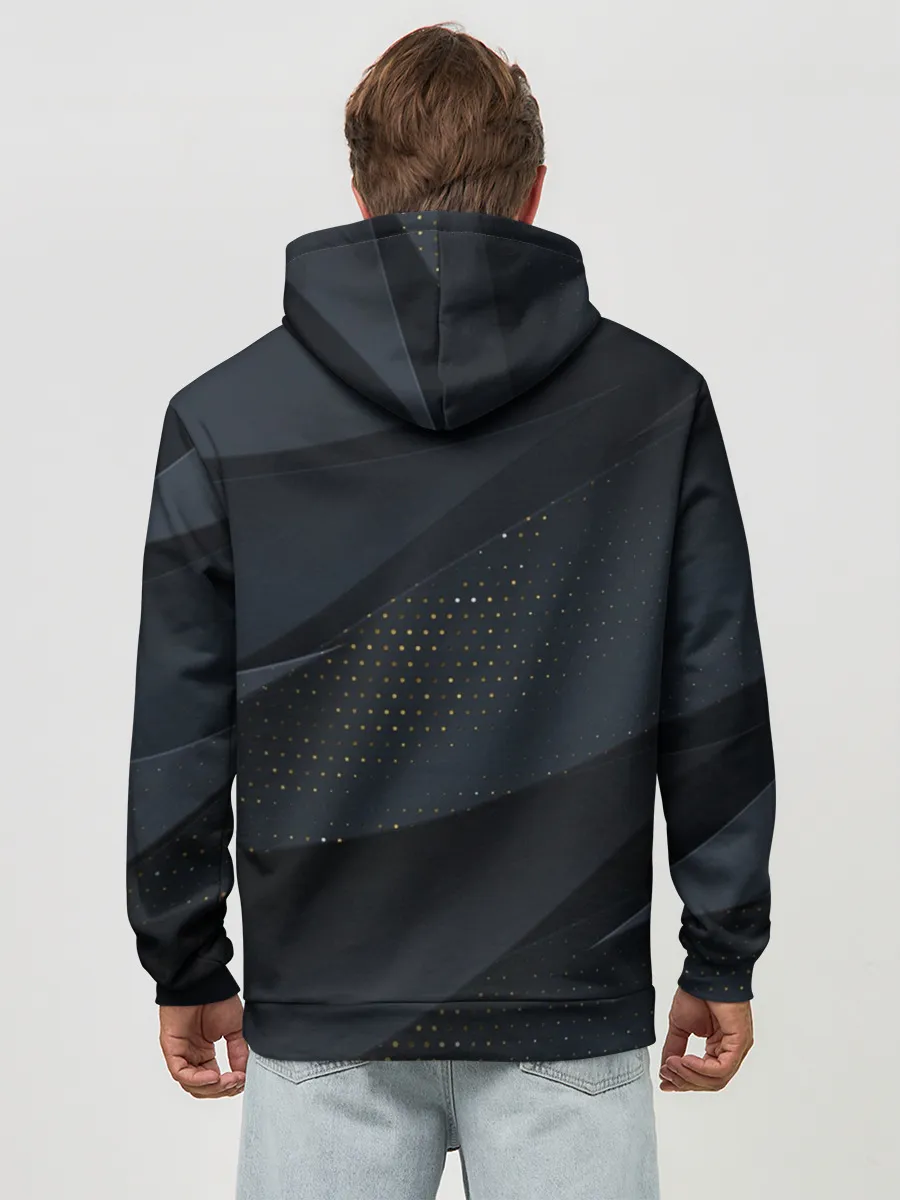 Худи мужской база хлопок / Волны