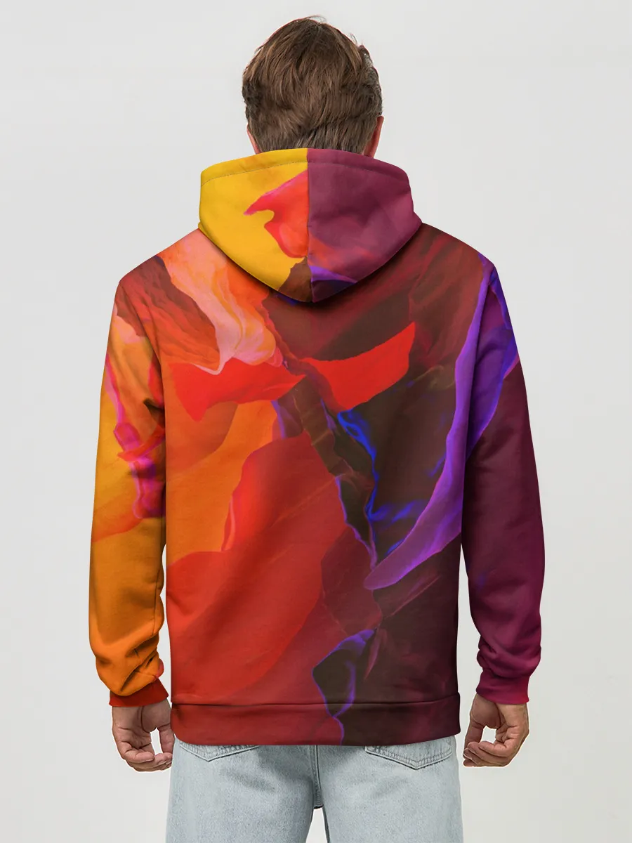 Худи мужской база хлопок / Горная абстракция