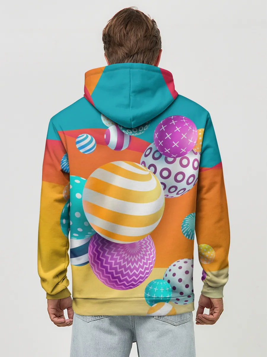 Худи мужской база хлопок / Мячики