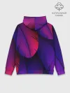 Худи мужской база хлопок / Фиолетовые Перья
