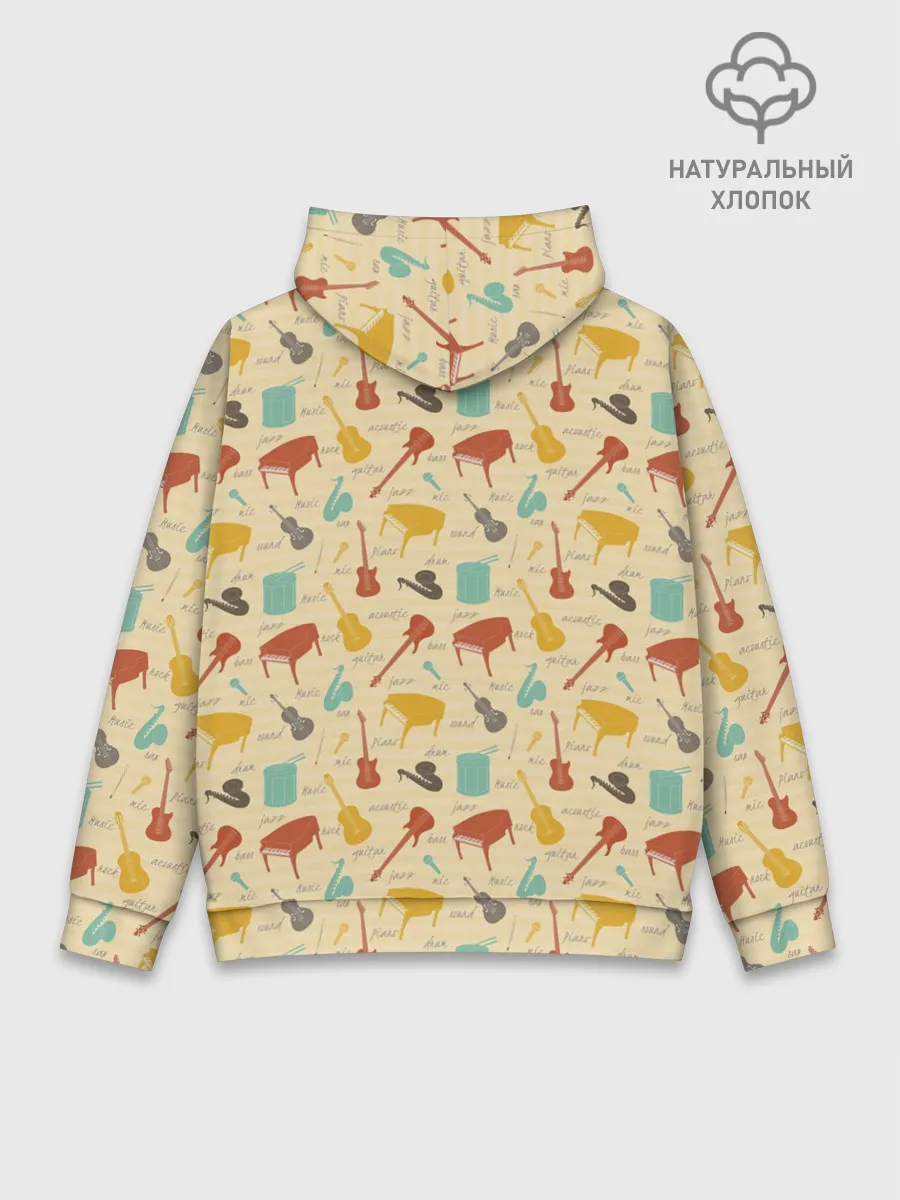 Худи мужской база хлопок / Музыкант