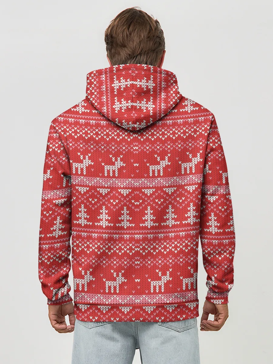 Худи мужской база хлопок / Русские народные узоры