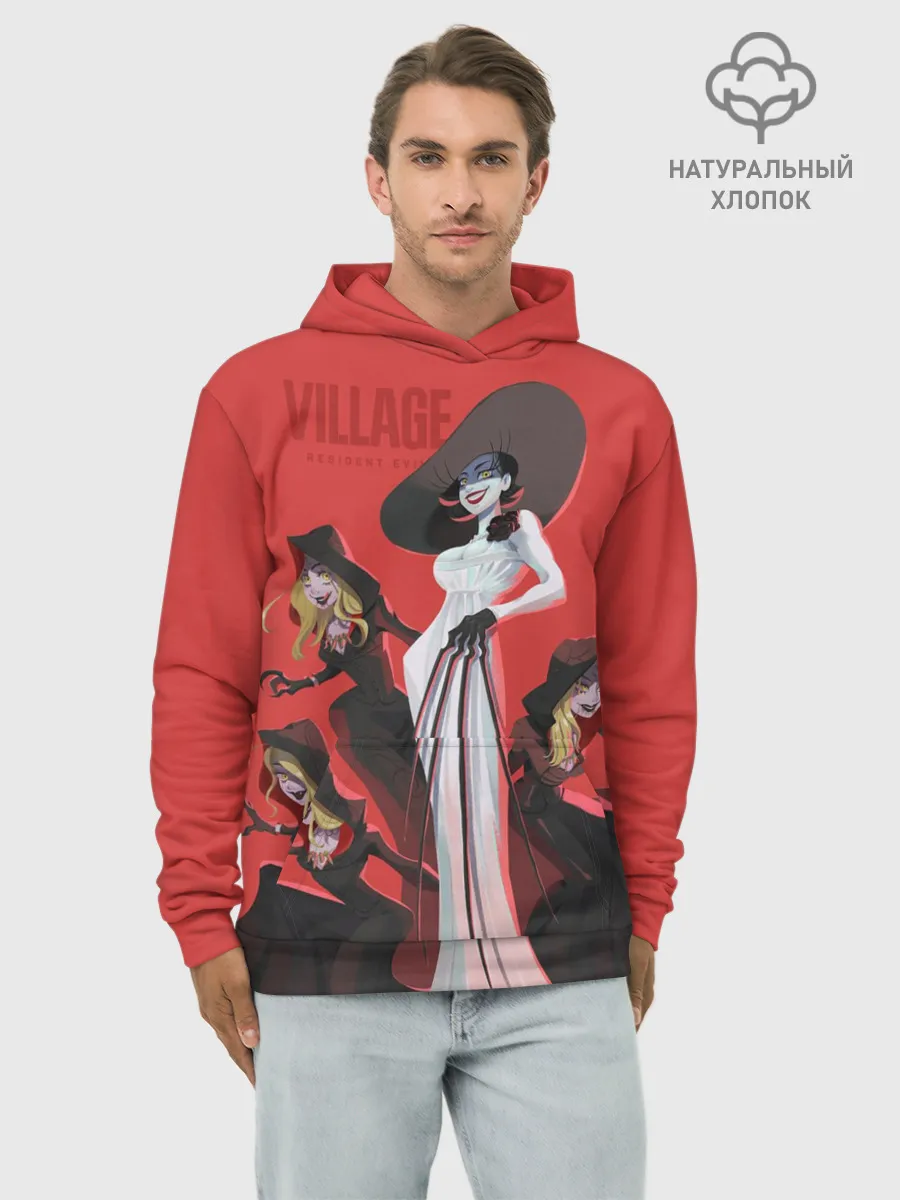 Худи мужской база хлопок / VILLAGE resident evil