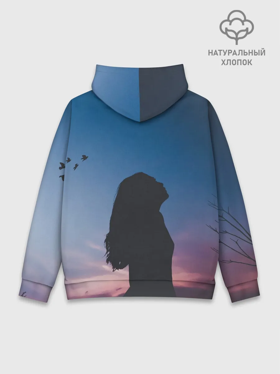 Худи мужской база хлопок / Девушка