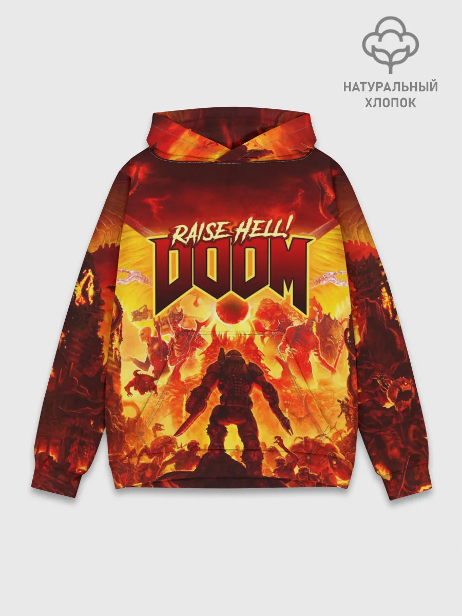 Худи мужской база хлопок / DOOM