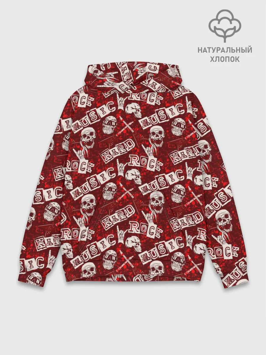 Худи мужской база хлопок / Hard Rock
