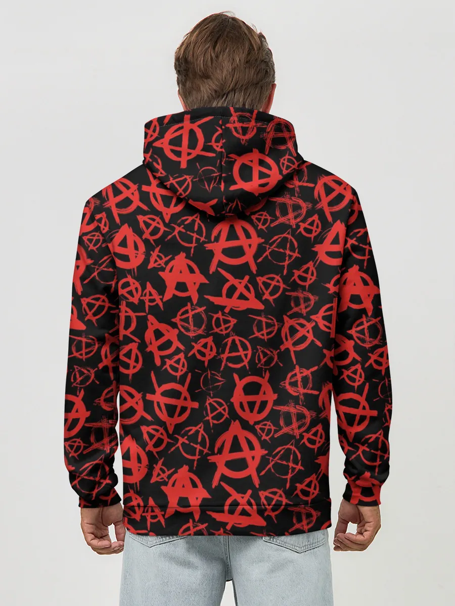 Худи мужской база хлопок / Анархия