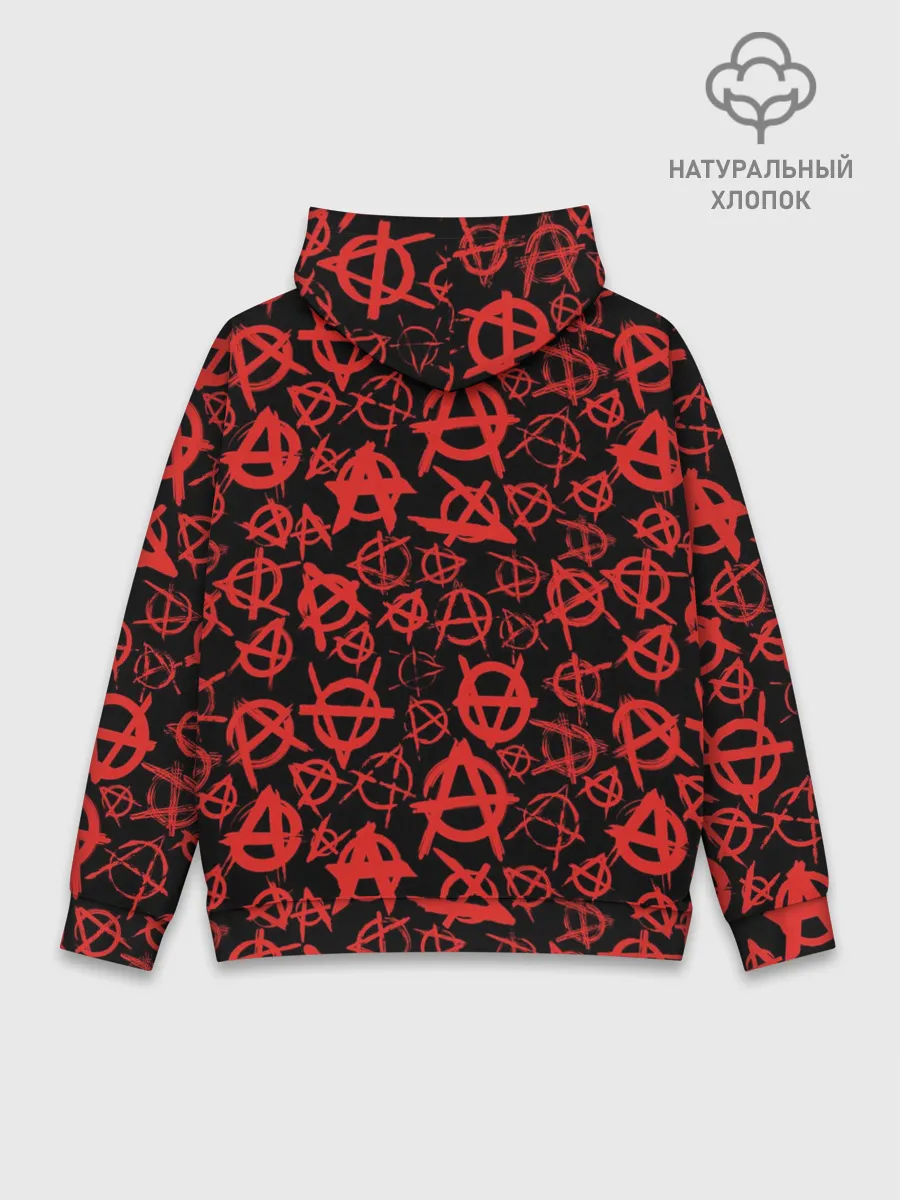 Худи мужской база хлопок / Анархия