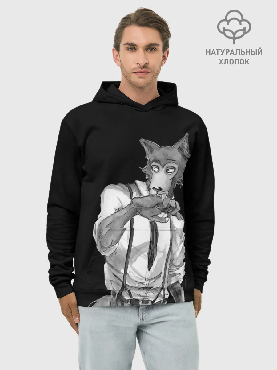 Худи мужской база хлопок / Выдающиеся звери | Легоси