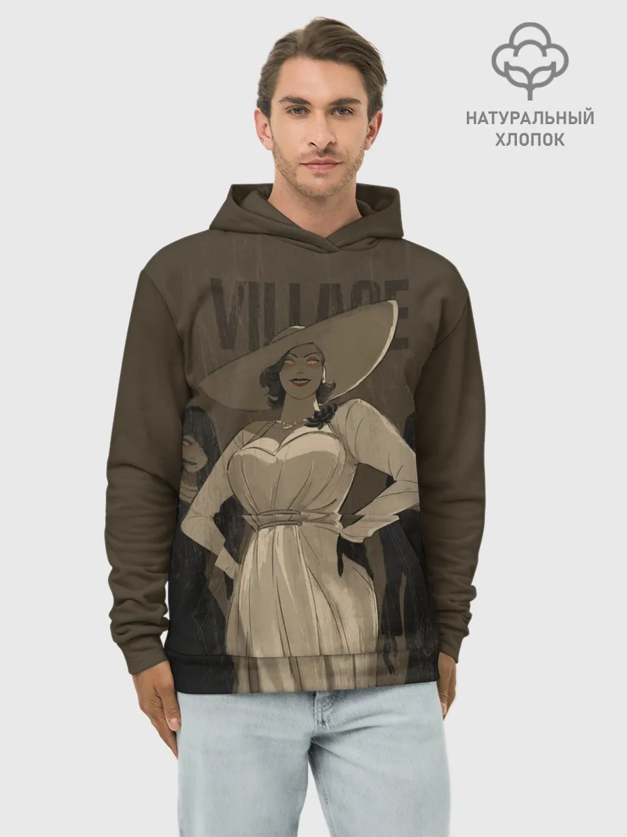 Худи мужской база хлопок / Леди Димитреску