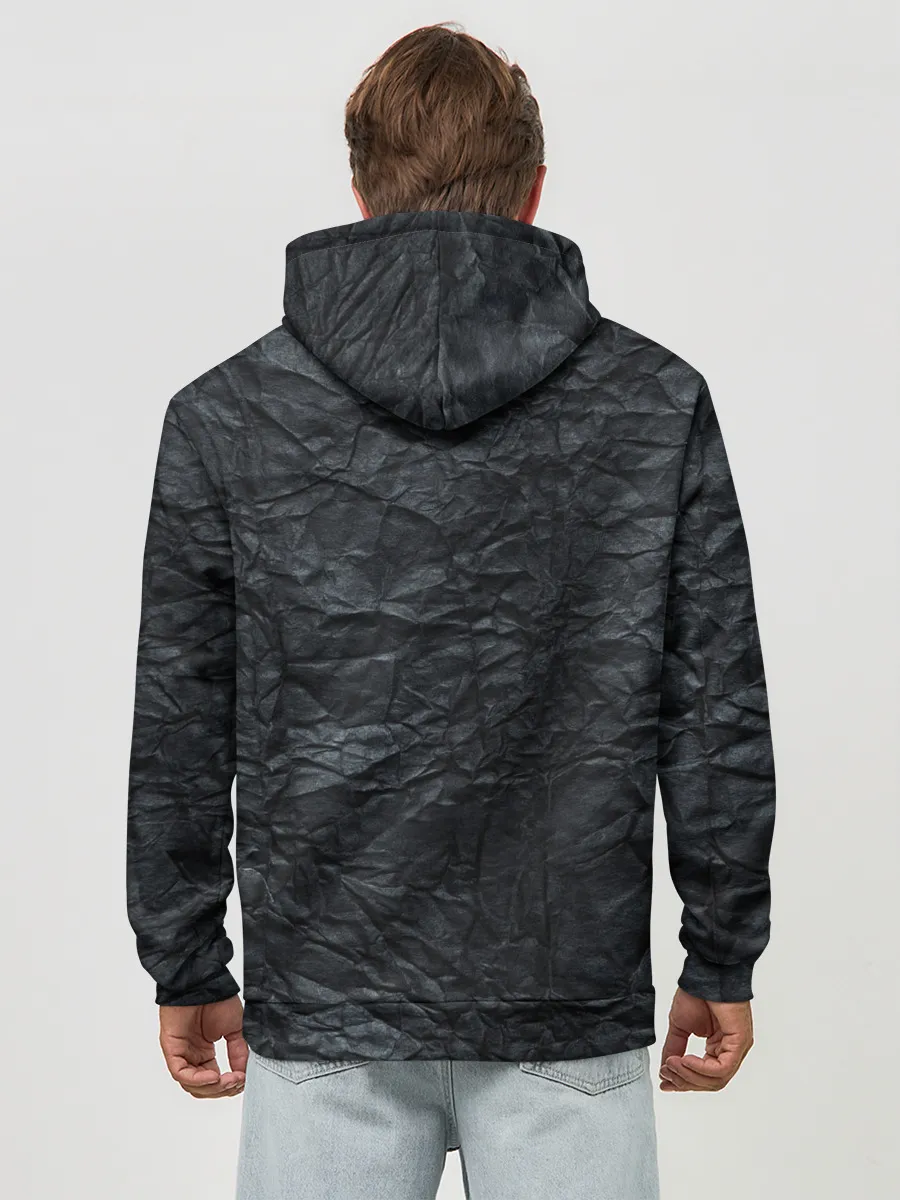 Худи мужской база хлопок / Мятая Бумага