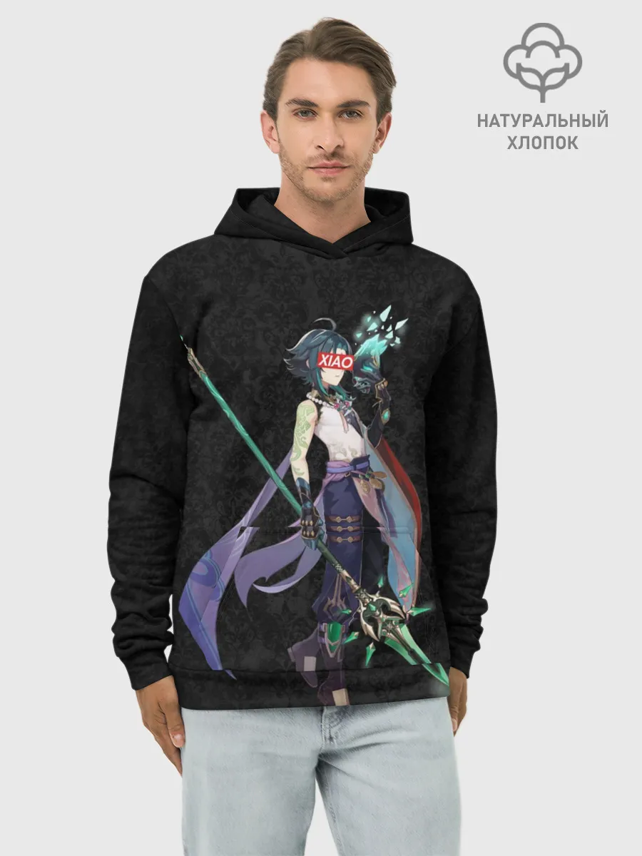 Худи мужской база хлопок / Genshin Impact XIAO