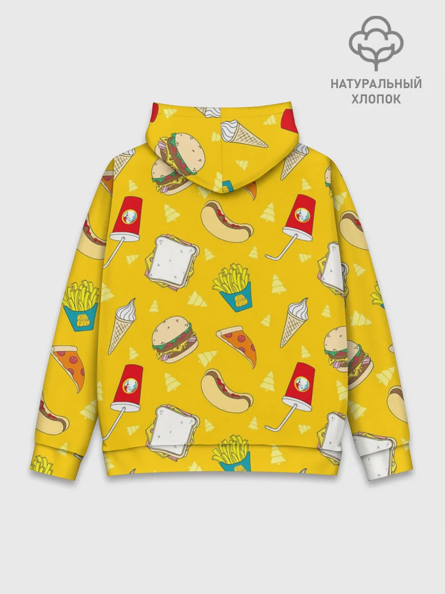 Худи мужской база хлопок / Фастфуд