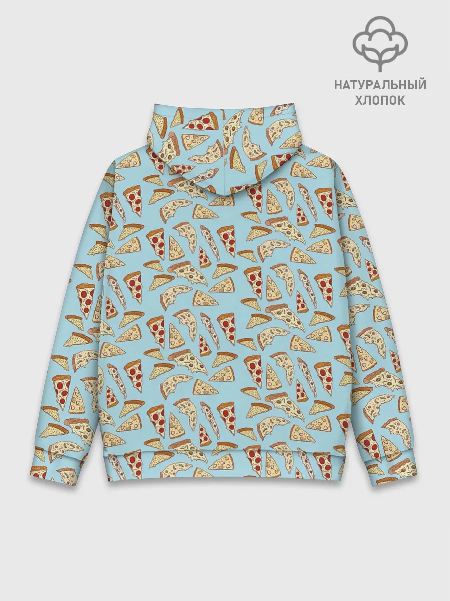 Худи мужской база хлопок / Кусочки Пиццы