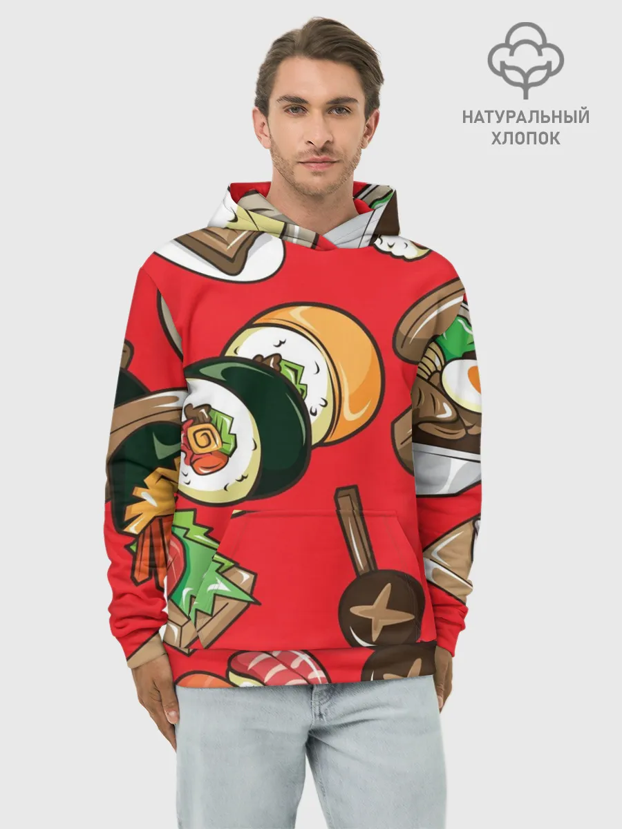 Худи мужской база хлопок / Еда