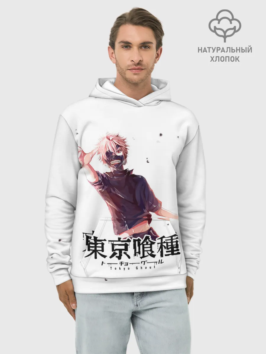 Худи мужской база хлопок / Канеки Кен | Токийский гуль