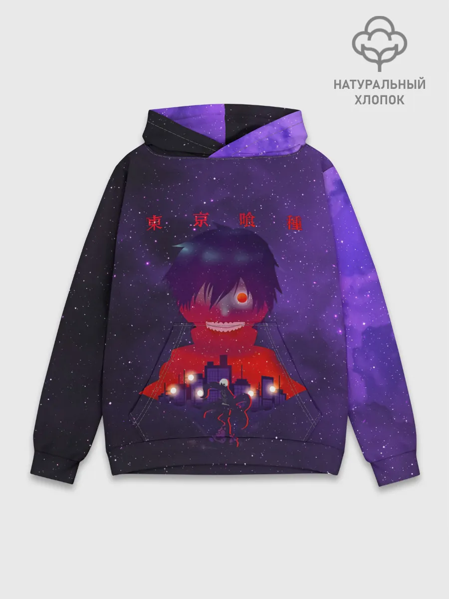 Худи мужской база хлопок / Канеки над Токио