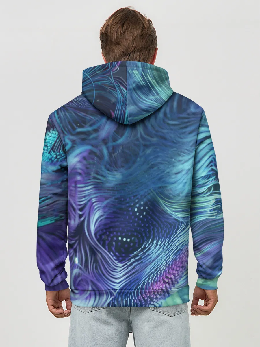 Худи мужской база хлопок / Абстракция