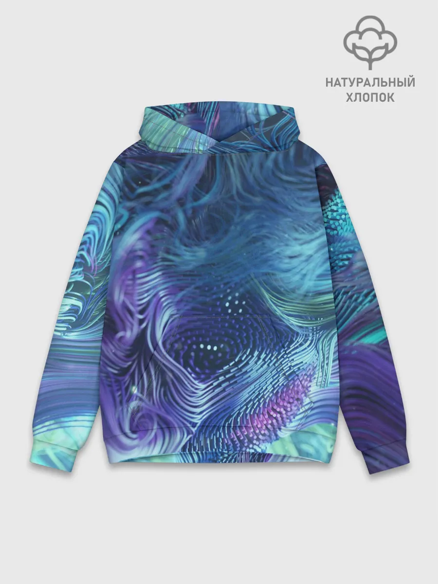 Худи мужской база хлопок / Абстракция