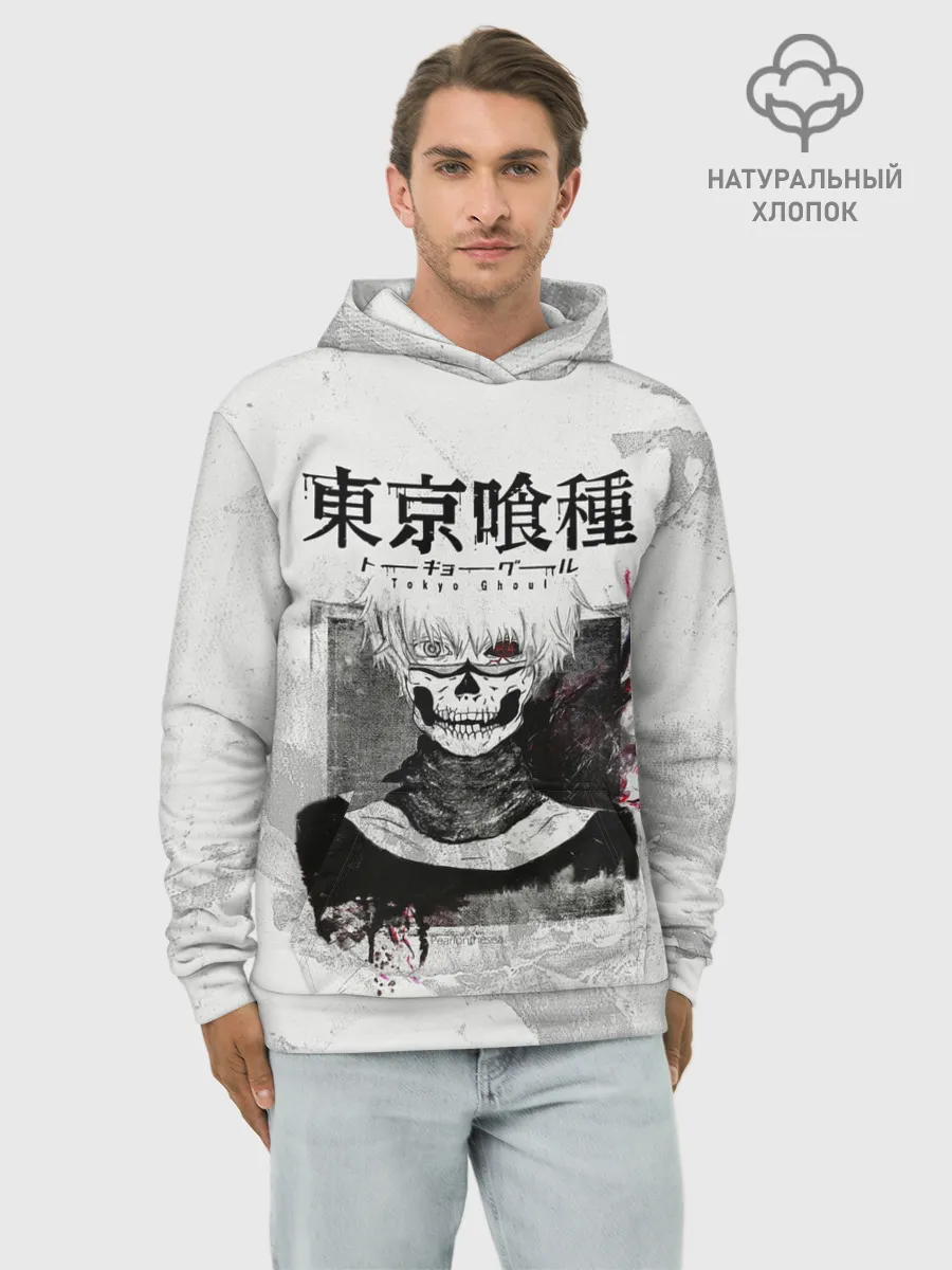 Худи мужской база хлопок / Канеки Кен | Kaneki Ken