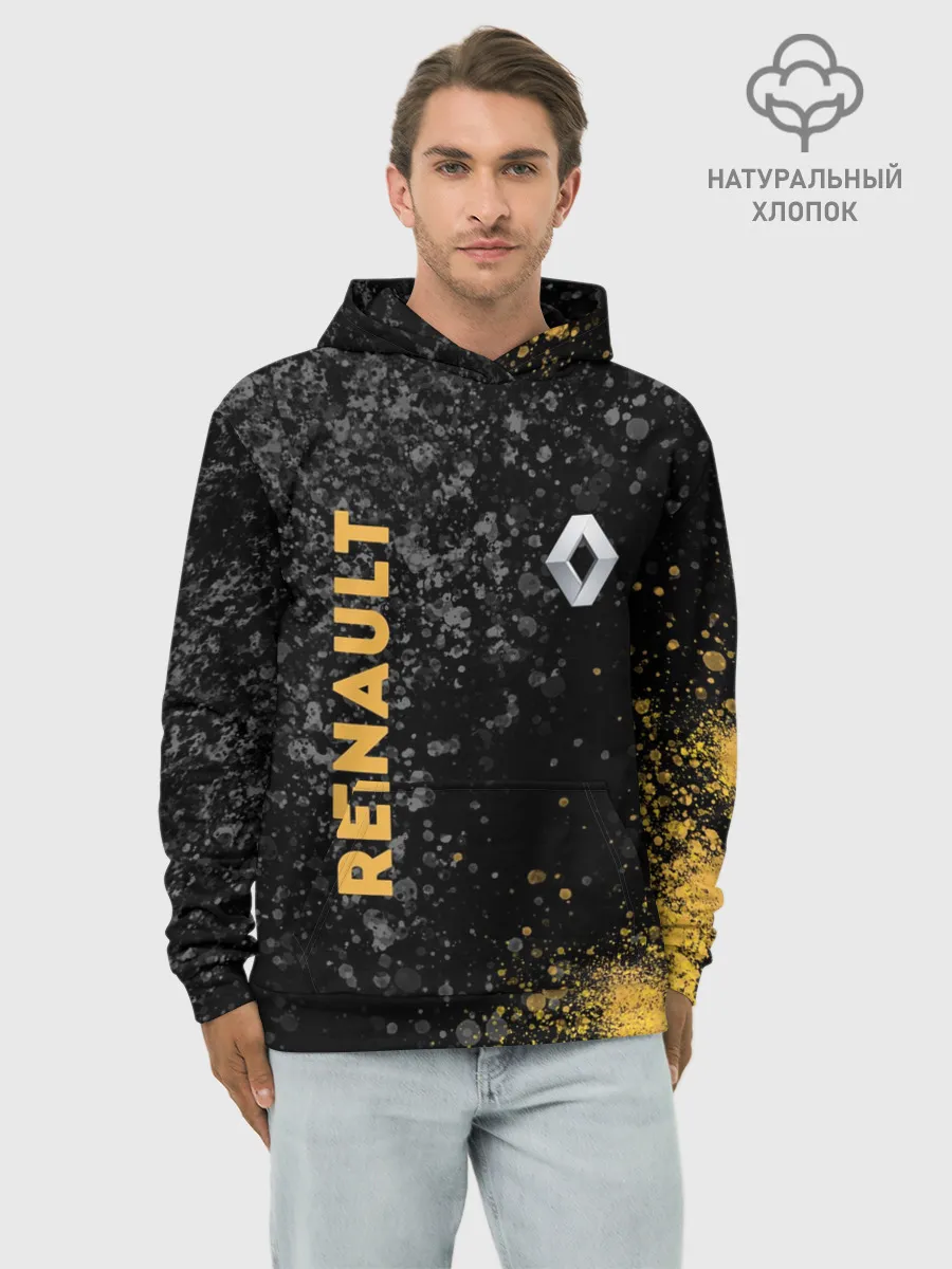 Худи мужской база хлопок / Renault | Брызги