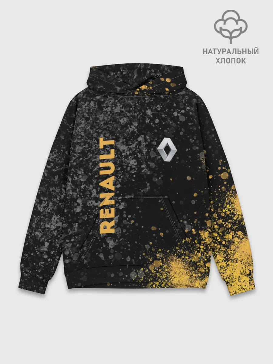 Худи мужской база хлопок / Renault | Брызги