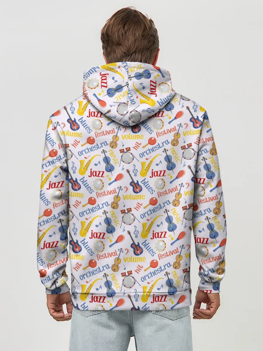 Худи мужской база хлопок / Музыка