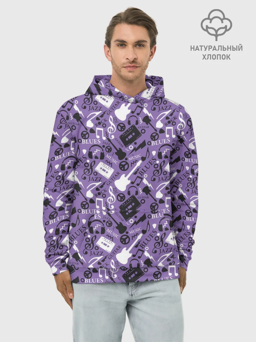 Худи мужской база хлопок / Музыка