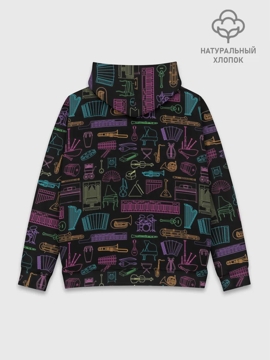 Худи мужской база хлопок / Музыкальные Инструменты