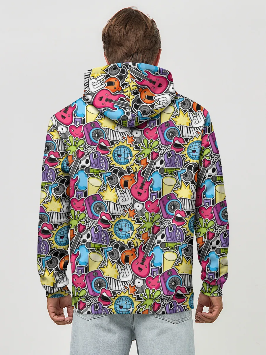 Худи мужской база хлопок / Музыкант