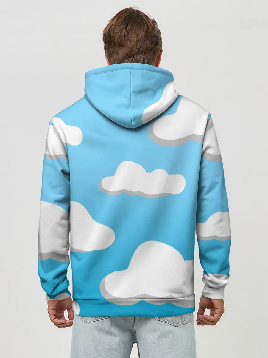 Худи мужской база хлопок / Небо