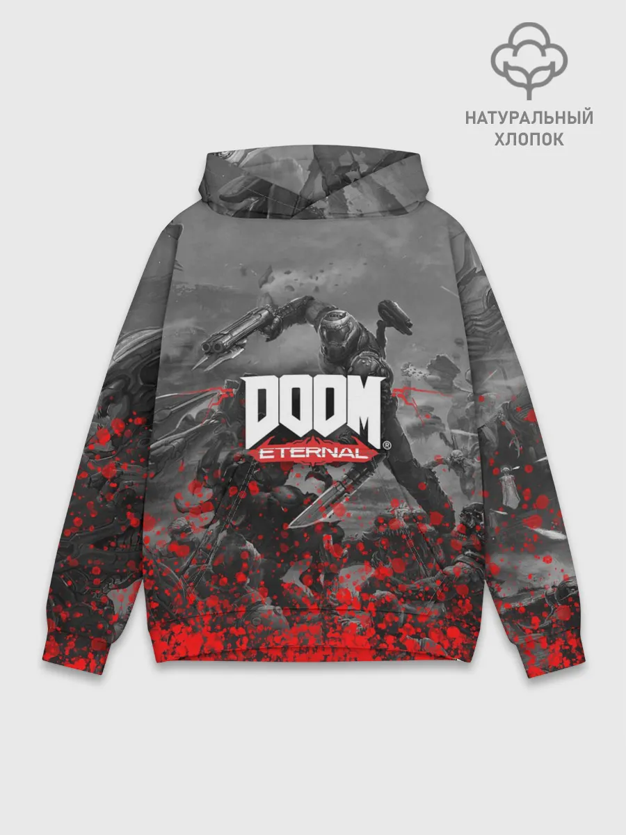 Худи мужской база хлопок / DOOM