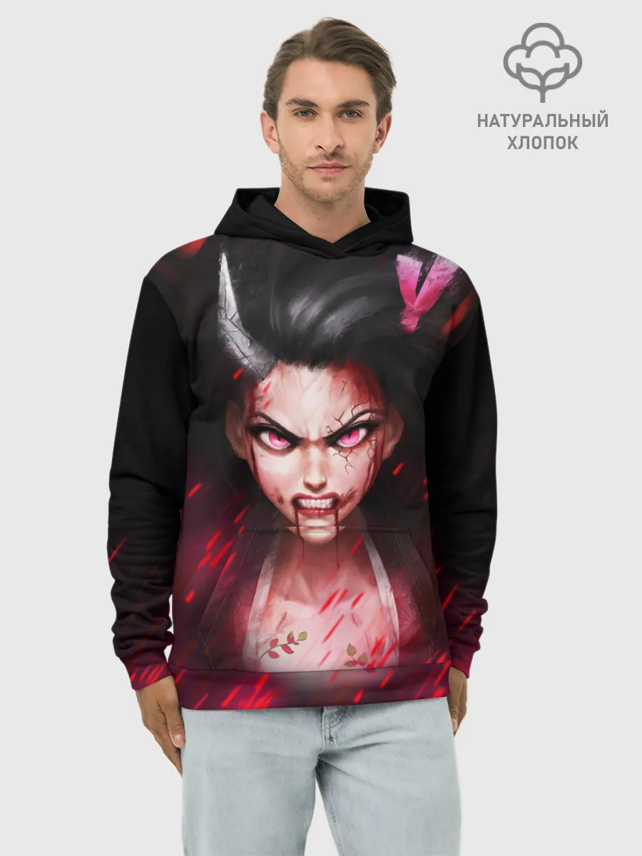 Худи мужской база хлопок / Незуко демон