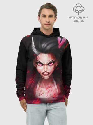Худи мужской база хлопок / Незуко демон