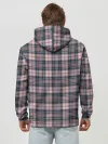 Худи мужской база хлопок / Клеточный узор