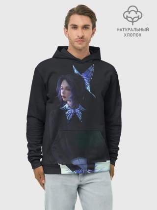 Худи мужской база хлопок / КЛИНОК РАССЕКАЮЩИЙ ДЕМОНОВ